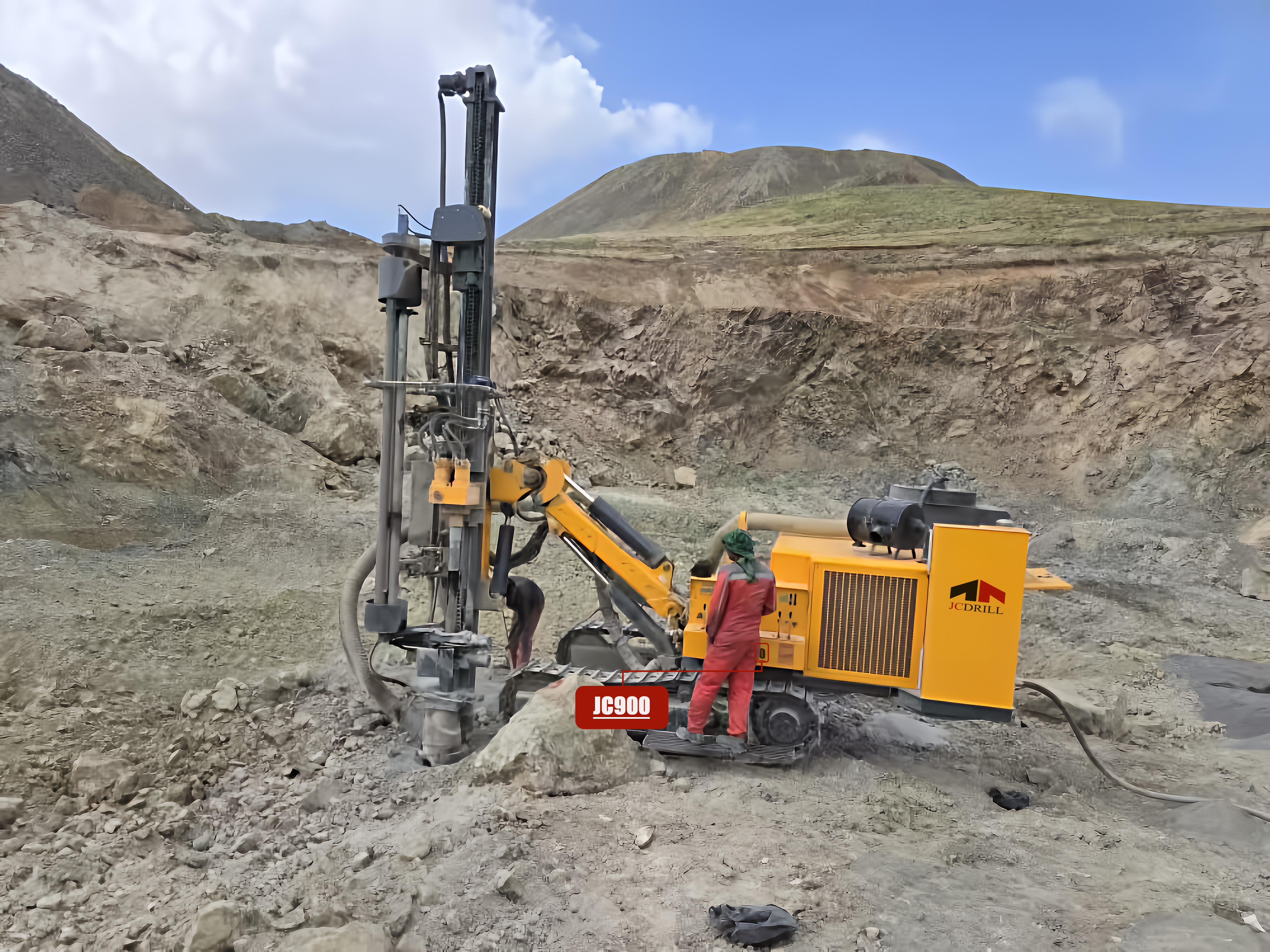 آخرین پرونده های شرکت در مورد JC900 در پروژه معدنی خاورمیانه