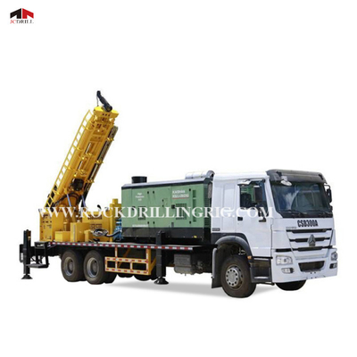 خرید کامیون نصب شده ماشین آلات حفاری چاه آب هیدرولیک Dth 6 X 4 تولید آنلاین