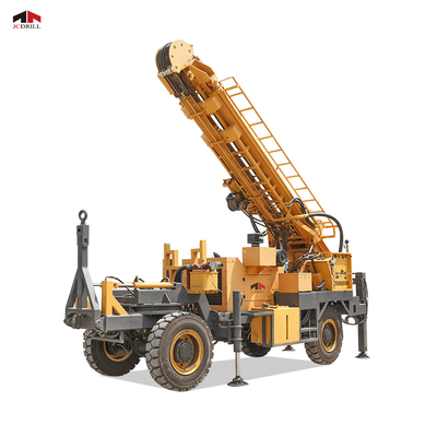 خرید TWD600 Hydraulic Four Wheels Trailer Mounted Water Well Drilling Rig تولید آنلاین