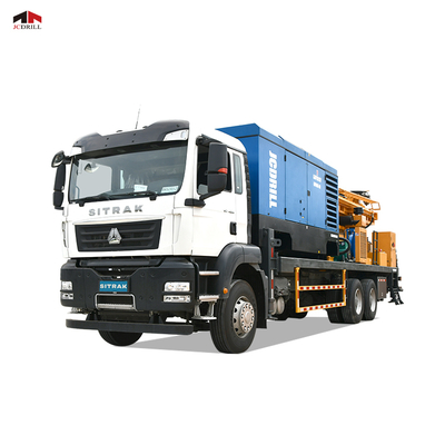 خرید SINOTRUCK نصب آب عمیق چاه کامیون شاسی حفاری رینگ با کمپرسور هوا یکپارچه تولید آنلاین