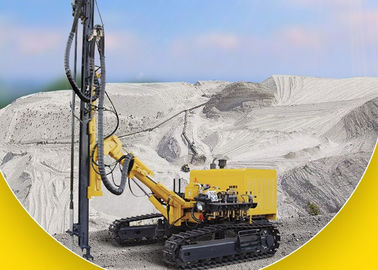 خرید دیزل موتور محور DTH Rock Drilling Rig Crawler حفاری دکل 25 متر عمق حفاری تولید آنلاین