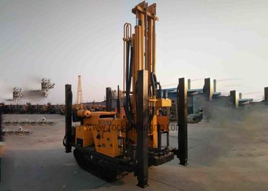 خرید ماشین حفاری چاه آب هیدرولیکی 300 متری خزنده نصب شده با قطر سوراخ 350 - 350 میلی متر تولید آنلاین