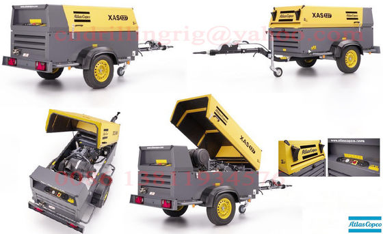 روتاری سبک Atlas Copco پیچ هوا کمپرسور برای سوراخ عمیق حفاری آب