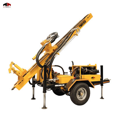 قیمت خوب دکل حفاری چاه آب هیدرولیک تریلر قابل یدک کشی TWD150 آنلاین