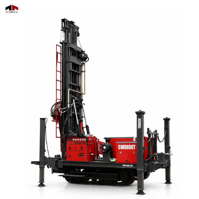 قیمت خوب CWD800T دکل حفاری هیدرولیک چاه آب خزنده برای حفاری گمانه عمیق آنلاین