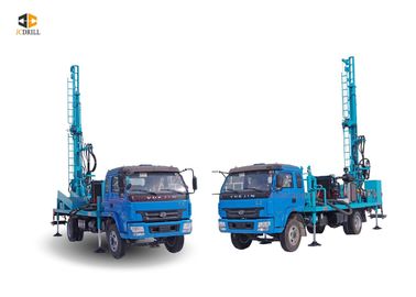 قیمت خوب 200 متر کامیون سبک نصب دکل حفاری چاه آب نصب شده هیدرولیک کامل DTH 1 سال گارانتی آنلاین