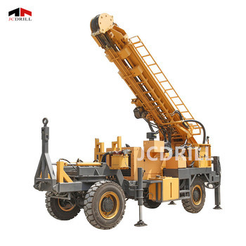 قیمت خوب 300 متر چاه آب قابل حمل چاه حفاری تریلر نصب شده است آنلاین