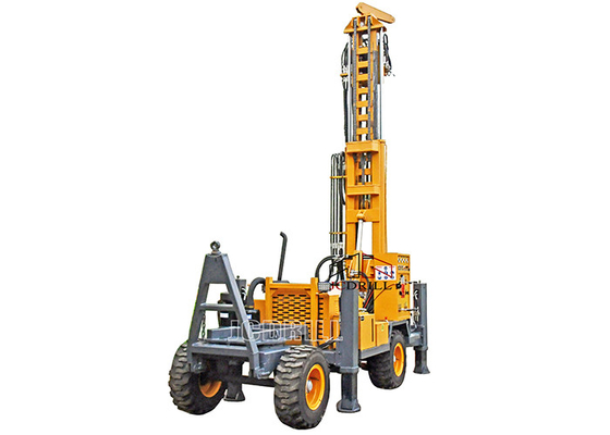 قیمت خوب دستگاه حفاری چاه آب هیدرولیک قابل حمل 355 میلی متری تریلر 4 چرخ آنلاین