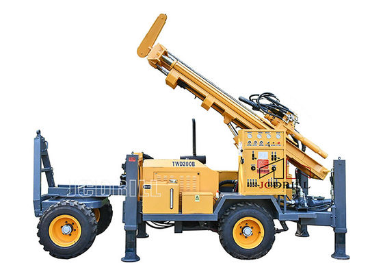 4 سیلندر چاه آب حفاری ریگ Quanchai موتور دیزل 180 متر